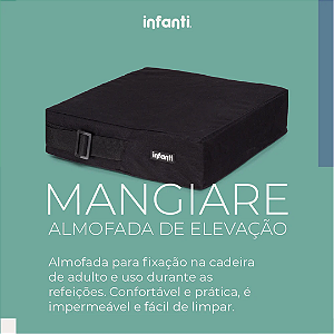 Almofada de Elevação Mangiare Preta - Infanti