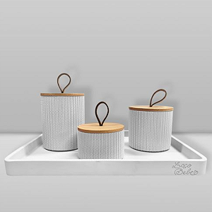 Kit De Higiene Twist 4 Peças Branco - Laço Bebê