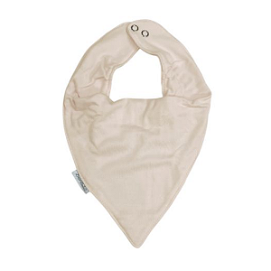 Babador Bandana Bamboo Bege - Laço Bebê