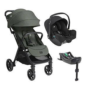Trio Parcel LX Evergreen com Bebê Conforto i-Snug e Base Isofix - Joie