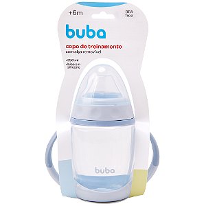 COPO COM ALÇA REMOVÍVEL AZUL 250 ML - BUBA