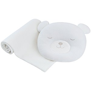 Mantinha com Travesseiro Branco - Buba