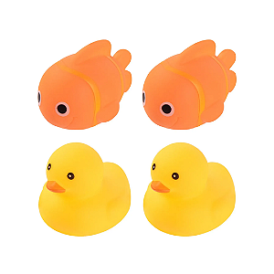 BICHINHOS PARA BANHO COLORIDO PEIXINHO E PATINHO - PIMPOLHO