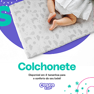 Colchonete para Berço Desmontável Tam 2 (95x61x4) - Cosco Ortobom
