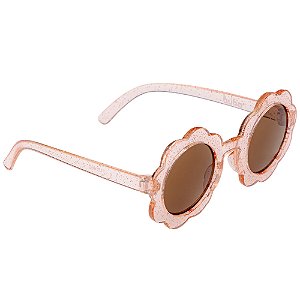 ÓCULOS DE SOL FLOR ROSA GLITTER (Tam P 3 a 36 meses) - Buba