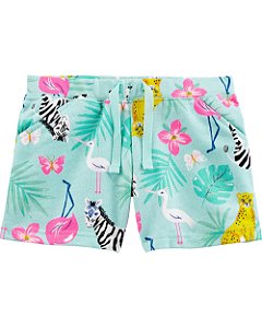 Shorts Carter's Flamingos e Zebras