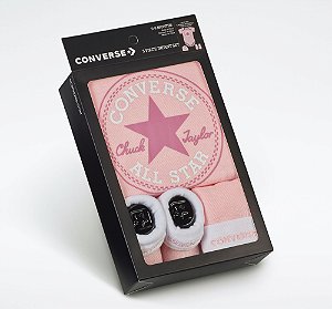 Kit 3 Peças Converse Baby - Rosa