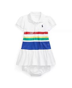 Vestido Ralph Lauren Branco Náutico