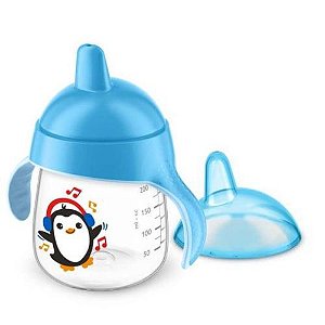 Copo Pinguim 260ml Azul- Avent