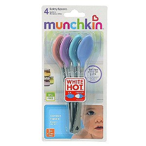 Colher Termo Sensível Munchkin - Kit com 4 Colheres