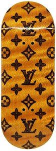 Deck ''D'oh Fingerboards'' Split-Ply *Louis Vuitton* 34x96mm (Made in UKRAINE/Importado)(Standard Mold)(Popsicle)