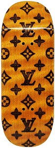 Deck ''D'oh Fingerboards'' Split-Ply *Louis Vuitton* 34x96mm V3 Mold (Made in UKRAINE/Importado)(Mold V3)(Boxy)