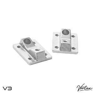 Par Baseplates *Vortex* versão *V3* cor *Raw* (Made in New Zeland)(Importado)