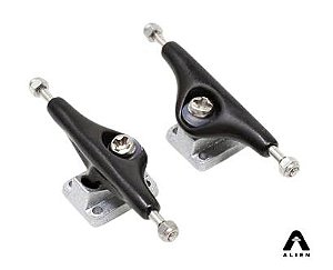 Par de Trucks Completos marca *DT-ZERO* Eureka I 32.5mm Cor Black