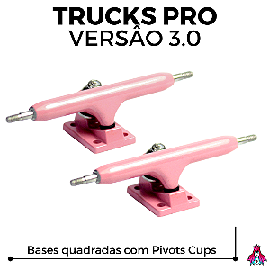 Par de Trucks Custom PRO 3.0 34mm cor Pink