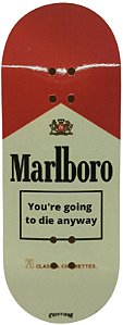Deck marca Custom linha *Performance Series* modelo ''You're Going to Die Anyway'' 34x97mm + Tape Custom Extra-Smooth