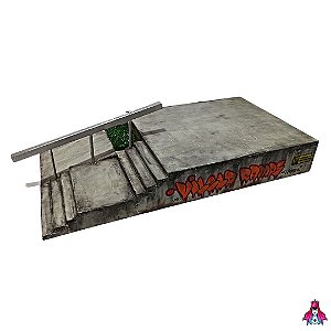 *Double Set* Gigante *EDICAO GOC 3* C/ Corrimão *Realistic Street* Series marca Vilela Ramps (Special Game Of Curb 3 Edition)