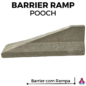 Obstáculo Pooch modelo *Barrier Ramp* cor Cinza