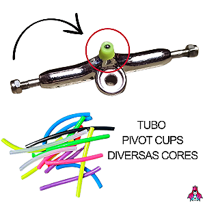 Tubo de *Pivot Cups* (Chupetinhas) marca *Custom* feitos em Poliuretano - PU (Tubo de 2cm) *DIVERSAS CORES*