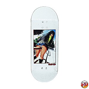 Deck Ultimate Series *Custom Collab Emerald* modelo ''Hook-Ups White *Heat-Transfer* (100% Maple)