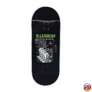 Deck Ultimate Series *Custom Collab Emerald* modelo  ''Illusion''  34x96mm *Heat-Transfer* (100% Maple)