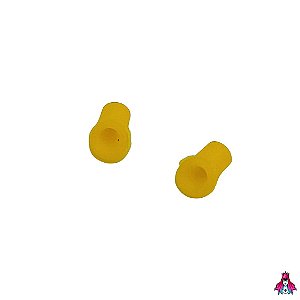 Par de Pivot Cups marca *Leefai* feitos em Poliuretano (PU) na cor Amarela (Chupetinhas para Trucks)