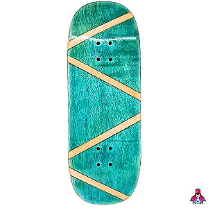 Deck marca Custom linha *Obscure* Split-Ply (34x96.5mm)(7.1g)(Street Shape)(Collab D'oh) + Tape Alien V2