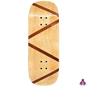 Deck marca Custom linha *Obscure* Split-Ply (34x96.5mm)(7.9g)(Boxy Shape)(Collab D'oh) + Tape Alien V2