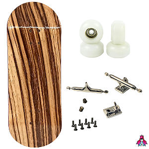 Fingerboard Minimalism Completo 34mm "Laminatto Zebrano"