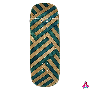 Deck marca Custom linha *Obscure* Split-Ply (34x97mm)(8.6g)(Boxy Shape)(Collab D'oh) + Tape Alien V2