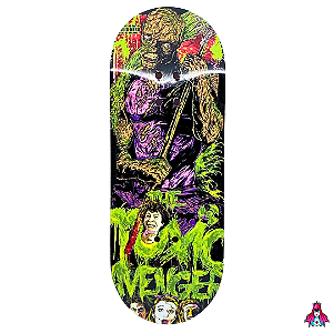 Deck marca Custom linha *Premium Series* medida 34x96mm modelo “The Toxic Avenger“ + Tape Alien Stardust V2 (100% Maple)