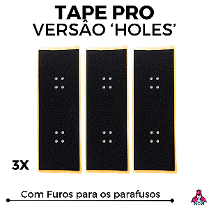 3x Pack de Tapes marca Custom modelo *PRO* versão ''Holes'' (3 Unidades)