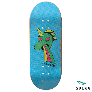 Deck marca Sulka modelo ''Drunked Green'' 34mm *New Mold* formato ''Regular'' Heat Transfer Real Wear