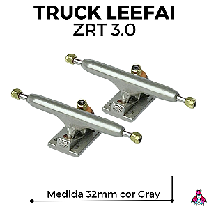 Par de Trucks Leefai ZRT 3.0 32mm cor Gray