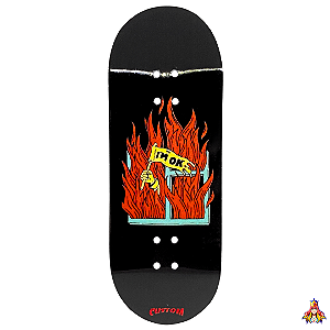 Deck Custom 29mm Premium Series modelo “I'm Ok...“ + Tape Alien Stardust