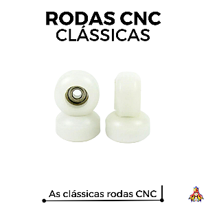 Rodas marca Custom modelo ''CNC'' na cor Branca
