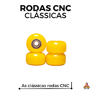 Rodas marca Custom modelo ''CNC'' na cor Amarela