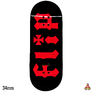 Deck Custom Premium 34mm - “Flip Black“ - com Tape Alien