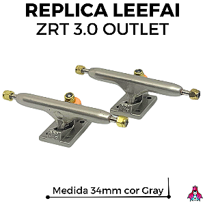 (OUTLET) Trucks Leefai ZRT 3.0  34mm cor Gray (Réplica Black River Trucks - BRT's)