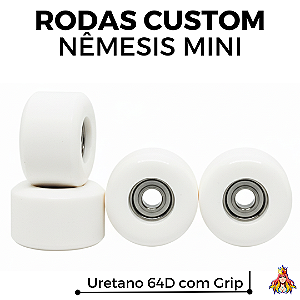 Rodas Custom Nêmesis "Mini'z" Soft Urethane 64D White