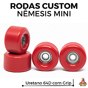 Rodas Custom Nêmesis "Mini'z" Soft Urethane 64D Red
