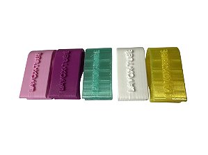 KIT C/ 5 Unidades de Presilha para Tubo de Ressonância lax vox - Marca LAVOX-Tube® - Cores Variadas Aleatórias