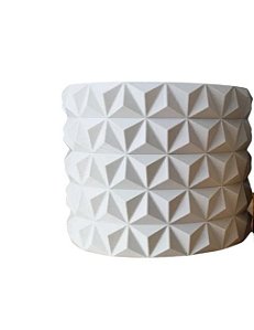 Vaso Decorativo 3D Tridimensional Premium - 11x11x9cm - 3 Cores