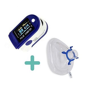 KIT Respiratório - 1 Oxímetro + 1 Máscara Coxim