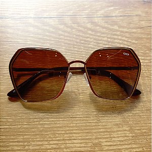 Oculos De Sol Marrom  Difaty Rp21067 Ca50