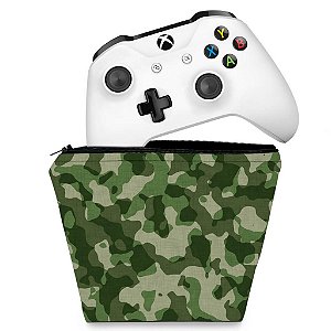 Capa Xbox One Controle Case - Camuflagem Verde