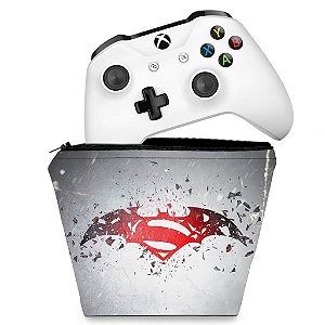 Capa Xbox One Controle Case - Batman vs Superman Logo