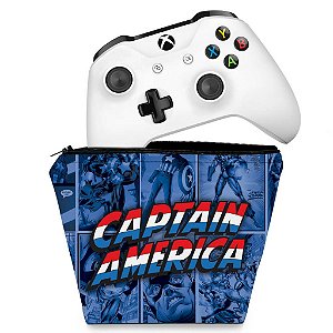 Capa Xbox One Controle Case - Capitão América Comics