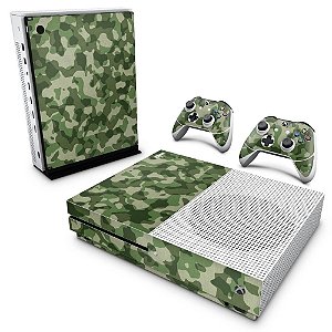 Xbox One Slim Skin - Camuflagem Verde