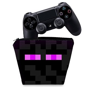 Capa PS4 Controle Case - Minecraft Enderman